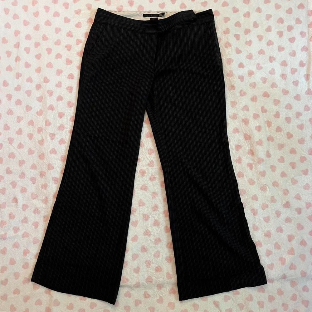 old navy bootcut pinstripe trousers